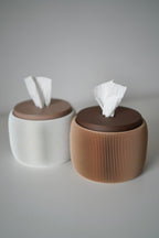 3D-geprinte toiletpapierdispenser met gegroefd ontwerp voor bureau en badkamer