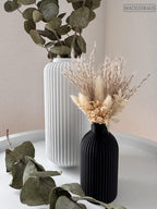 3D-geprinte vaas voor droogbloemen, minimalistisch tafelaccessoire van PLA