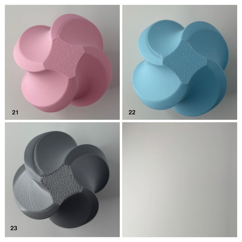 Dubbele plantenpottenset met langwerpige afwateringsschaal en 3D-geprinte potten voor vetplanten en cactussen