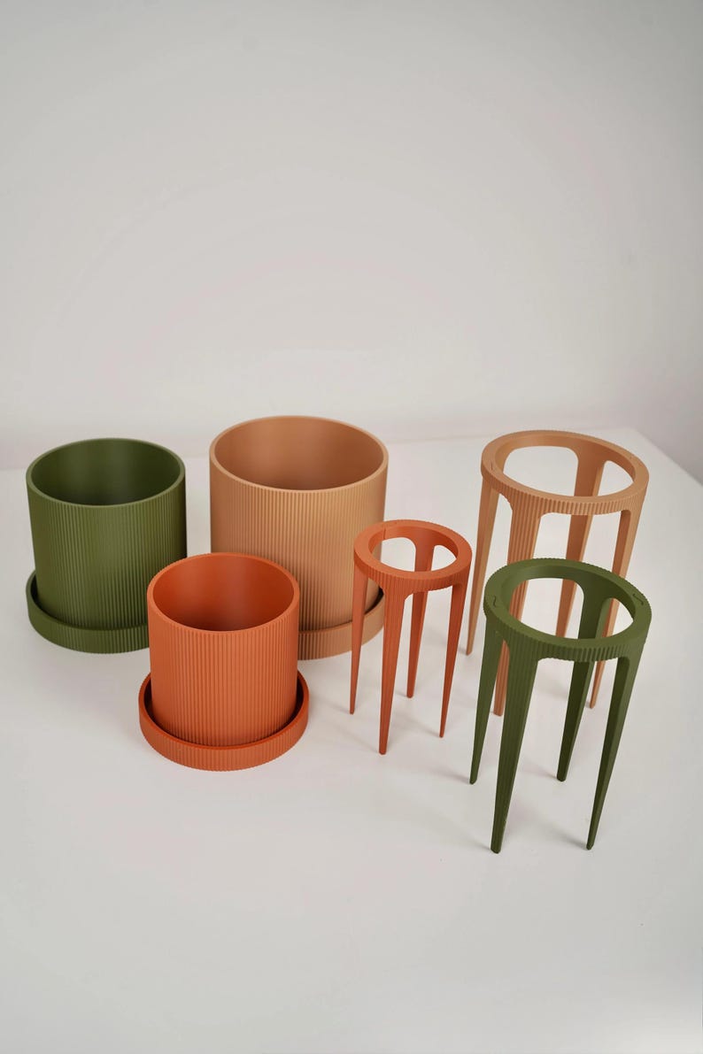 Modulaire bloempot met plantensteun en lekbak voor klimplanten en hoge kamerplanten