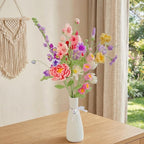 Gehaakt bloemboeket geboortemaand, handgemaakte gehaakte bloem voor verjaardag of decoratie