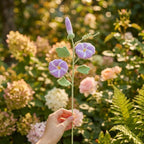 Gehaakt bloemboeket geboortemaand, handgemaakte gehaakte bloem voor verjaardag of decoratie