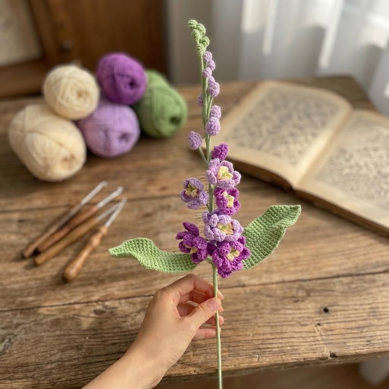 Gehaakt bloemboeket geboortemaand, handgemaakte gehaakte bloem voor verjaardag of decoratie