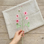 Gehaakt bloemboeket geboortemaand, handgemaakte gehaakte bloem voor verjaardag of decoratie